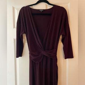 Burgundy Express jumpsuit - size small